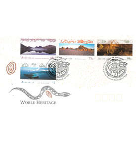 Australien Nr. 1536-1539 FDC Ersttagsbrief UNESCO Welterbe