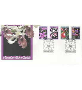 Australien Nr. 997-1000 FDC Ersttagsbrief Blumen Orchideen