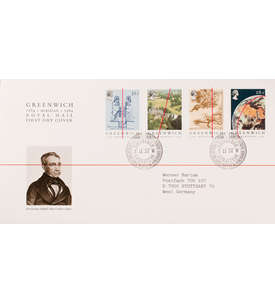 Grobritannien Nr. 993-996 FDC Ersttagsbrief Greenwich