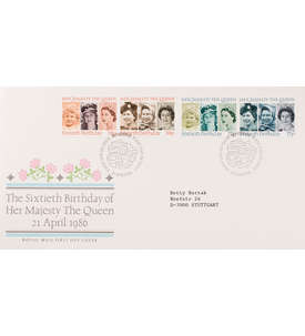 Grobritannien Nr. 1064-67 FDC Ersttagsbrief Queen Elisabeth