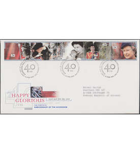 Grobritannien Nr. 1387-91 FDC Ersttagsbrief Queen Elisabeth