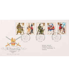 Grobritannien Nr. 956-960 FDC Ersttagsbrief Uniformen