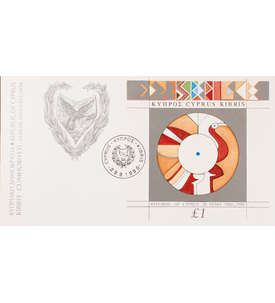 Zypern Block 15 FDC Ersttagsbrief 30 Jahre Republik Zypern