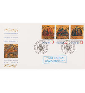 Zypern Nr. 920-922 FDC Ersttagsbrief Weihnachten