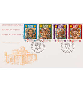 Zypern Nr. 767-770 FDC Ersttagsbrief Kunst Mosaiken Religion