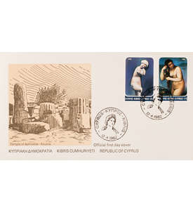 Zypern Nr. 564-565 FDC Ersttagsbrief Kunst