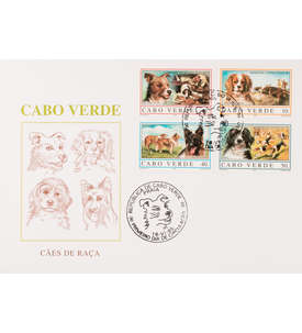 Kap Verde Nr. 694-697 FDC Ersttagsbrief Hunde Gemlde