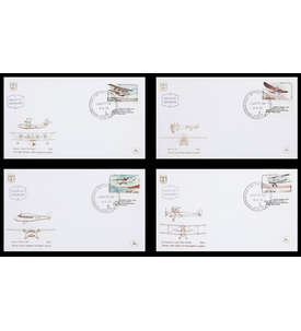 Israel Nr. 990-993 FDC Ersttagsbrief Flugzeuge 4 Briefe