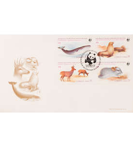 Chile Nr. 1066-1069 FDC Ersttagsbrief WWF Tiere
