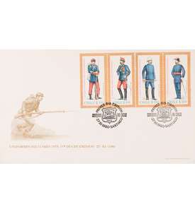 Chile Nr. 942-945 FDC Ersttagsbrief Uniformen