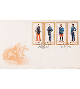 Chile Nr. 969-972 FDC Ersttagsbrief Uniformen