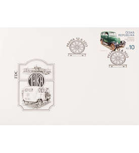 Tschechische Republik Nr. 768 FDC Ersttagsbrief Eisenbahn Auto