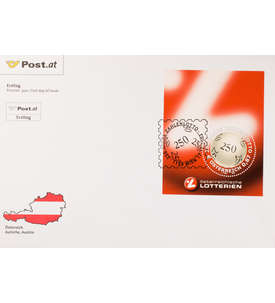 sterreich Block 17 FDC Ersttagsbrief Lotto