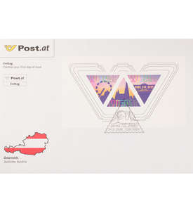sterreich Block 46 FDC Ersttagsbrief Briefmarkenausstellung