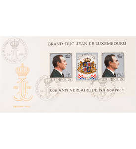 Luxemburg Block 13 FDC Ersttagsbrief Groherzog Wappen