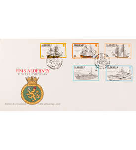 Alderney Nr. 43-47 FDC Ersttagsbrief Schiffe