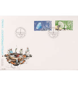 Schweden Nr. 1305-1306 FDC Ersttagsbrief Weltraum Satellit