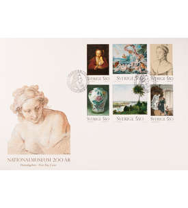 Schweden Nr. 1732-1737 FDC Ersttagsbrief Kunst Gemlde