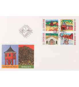 Schweden Nr. 2402-2405 FDC Ersttagsbrief UNESCO Welterbe Industrielandschaften