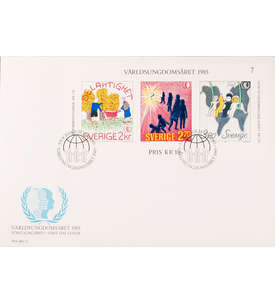 Schweden Block 13 FDC Ersttagsbrief Kinder Gemlde