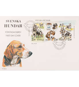 Schweden Nr. 1569-1571 FDC Ersttagsbrief Hunde