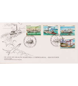 Brasilien Nr. 2148-2151 FDC Ersttagsbrief Schiffe