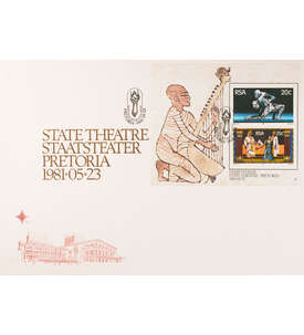 Sdafrika Block 11 FDC Ersttagsbrief Theater