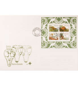 Sdafrika Block 14 FDC Ersttagsbrief Prhistorische Tiere