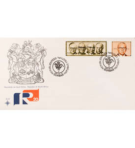 Sdafrika Nr. 585-586 FDC Ersttagsbrief 20 Jahre Republik Sdafrika