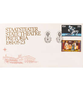 Sdafrika Nr. 583-584 FDC Ersttagsbrief Theater