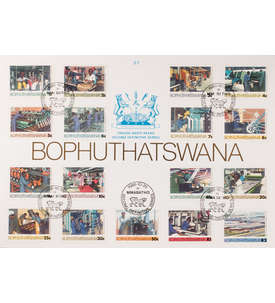 Bophuthatswana Nr. 148-164 FDC Ersttagsbrief Industrie