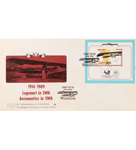 Namibia SWA Block 10 FDC Ersttagsbrief Flugzeuge