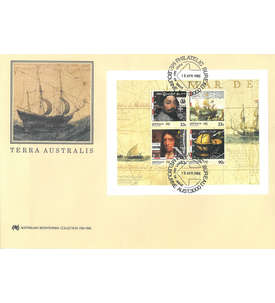 Australien Block 8 FDC Ersttagsbrief Schiffe