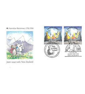 Australien Nr. 1118 FDC Ersttagsbrief 200 Jahre Australien mit NZL Nr. 1032