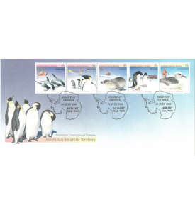Australische Gebiete in der Antartis Nr. 79-83 FDC Ersttagsbrief Tiere