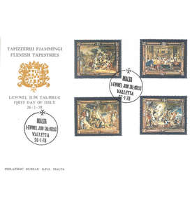 Malta Nr. 562-565 FDC Ersttagsbrief Kunst Wandteppich Rubens