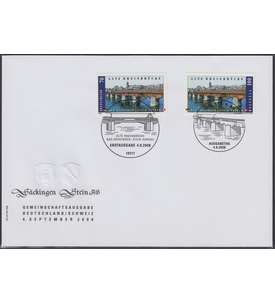 Schweiz Nr. 2068+BRD Nr. 2691 FDC Ersttagsbrief Rheinbrcke