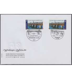 Schweiz Nr. 2068+BRD Nr. 2691 FDC Ersttagsbrief Rheinbrcke