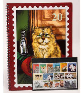 Spezial-Einsteckbuch 10 Seiten A4 mit Motivkollektion-Katzen