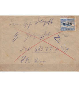 Deutsches Reich Feldpost Nr. 8 B auf Brief mit Alters- und Gebrauchsspuren