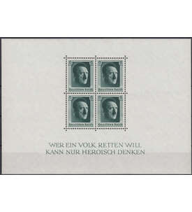 Deutsches Reich Block 7 postfrisch ** 48. Geburtstag Hitlers 1937