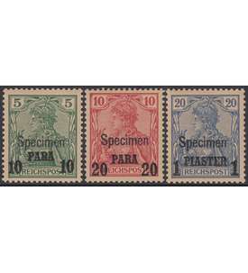 Deutsche Post in der Trkei Nr. 12 II -14 II SP postfrisch ** Aufdruck Specimen