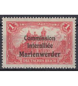 Marienwerder Nr. 26 III postfrisch ** Plattenfehler