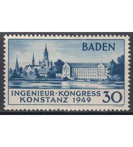 Französische Zone Baden Nr. 46 II Konstanz ungestempelt