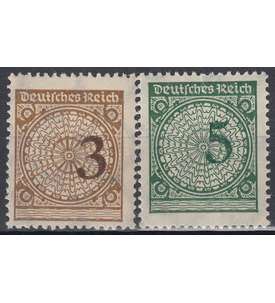 Deutsches Reich Nr. 338+339 postfrisch ** verschobene Wertziffern