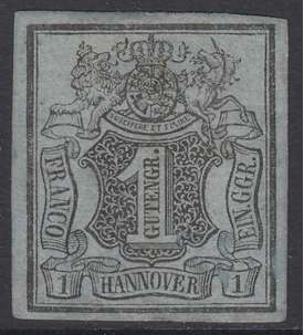 Hannover Nr. 1 ungestempelt mit Teilgummierung