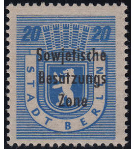 SBZ Nr. 205 IV postfrisch ** Plattenfehler