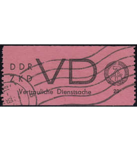 DDR Dienst ZKD Nr.2 gestempelt in Bedarfserhaltung