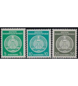DDR Dienstmarken Nr. 18II,19II und 22II postfrisch **