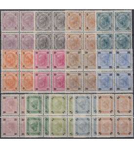   sterreich Nr. 84-96 in postfrischen Viererblocks